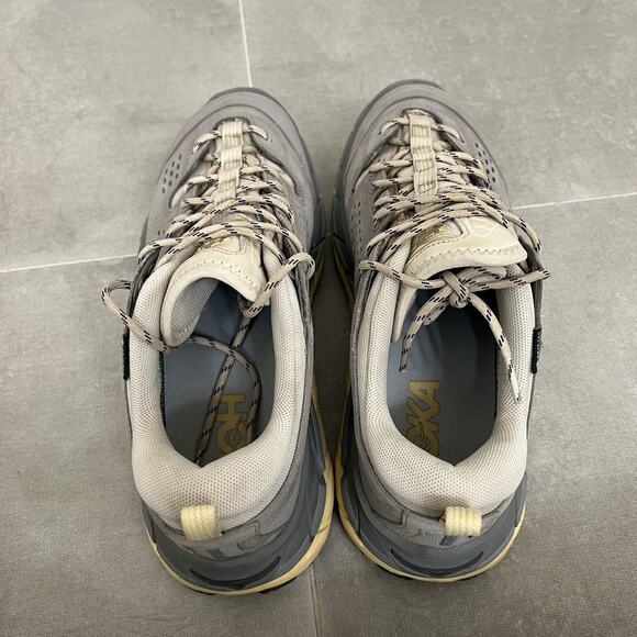 Hoka One One Mens Size 8/Womens 9 Beige Comfort Sneaker Outdoor Hiking Shoes